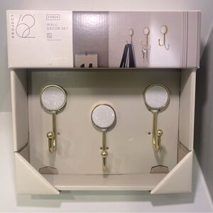 PROJECT 62  3- Piece Marble Hook Set